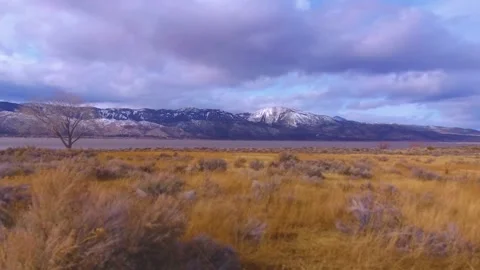 Time Lapse of Slide Mountain and Washoe Lake with Storm Clouds Rolling By Video stock 262205985