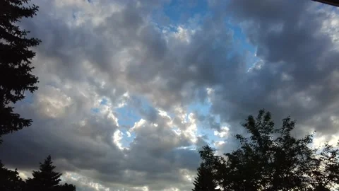 Time lapse slow clouds at 1/2 a second interval Stock Footage 155076872