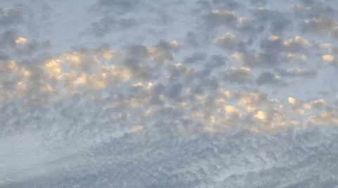 Time lapse of slow moving altocumulus clouds over Ventura, California. Stock Footage 1018386