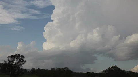 Time-lapse of slow Moving Thunderstorm Stock Footage 50090115