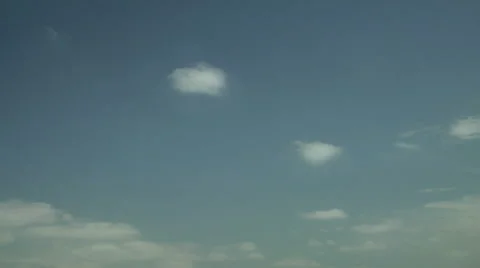 Time Lapse of Small Clouds Building into Thunderstorm then Dissipating Stock Footage 54721653