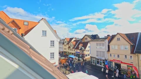 Time lapse in a small German town Lauterbach Stock-Footage 269829167