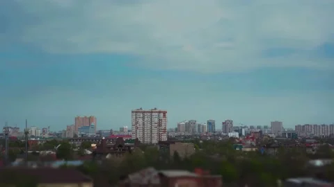 Time-lapse of a small town Stock Footage 185611275