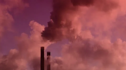 Time lapse smoke from chimneys at ferrybridge power station yorkshire uk Stock Footage 22878486