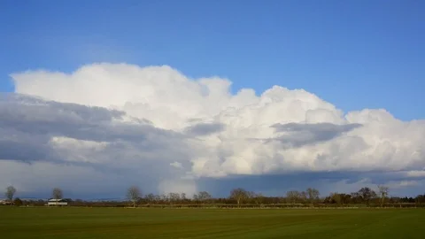 Time lapse of snow clouds and falling snow on hills york yorkshire uk Stock Footage 90374912