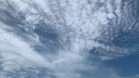 Time lapse of soft, airy patterning of cirrocumulus clouds Vídeo Stock 140805086