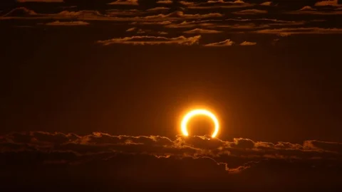 Time Lapse of a solar eclipse in Australia. 動画素材 122737157