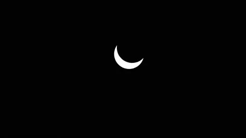 Time lapse of solar eclipse in Buenos Aires, December 17, 2020 Stock Footage 145835075