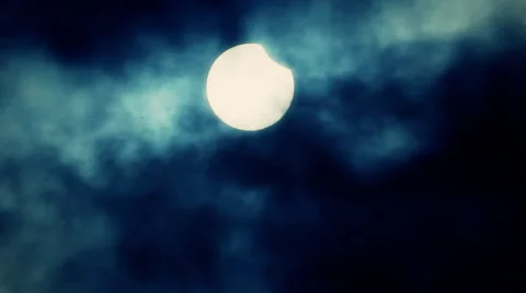 Time lapse solar eclipse Stock Footage 49035101