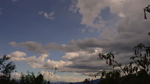 Time-lapse of some clouds that seem to appear and disappear, over the western Stock Footage 277365668