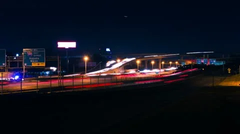 Time Lapse of Spaghetti Junction Traffic Vídeo Stock 10578662
