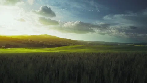 Time lapse, spring sunset in Tuscany, Italy Stock Footage 220189587