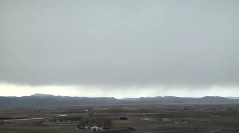 Time Lapse of Squalls of Snow Blasting the Colorado Front Range Stock Footage 54717195