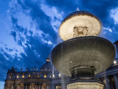 Time-lapse of St. Peter's Square in Rome, Italy Stock Footage 77701944