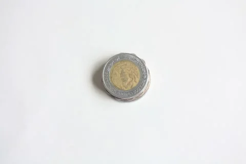 Time lapse from a stack of coins from Brazil, Argentina, Turkey, Indonesia,Thail Stock Footage 167293759