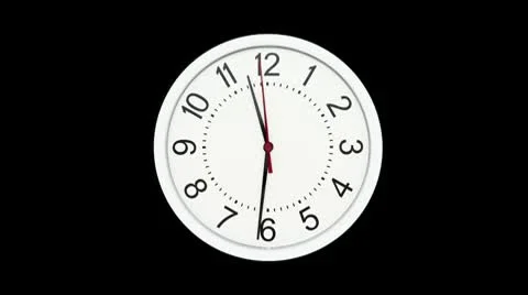 Time Lapse of Standard Time Clock Stock Footage 10713214