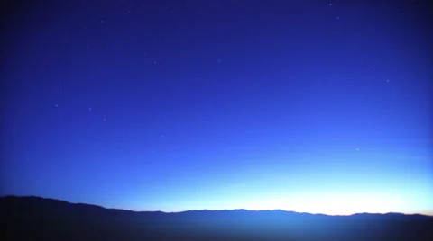 Time lapse. Star. Sunrise Stockbeeldmateriaal 46970739
