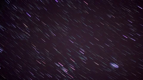 Time Lapse of Star Trails Stock Footage 43737735