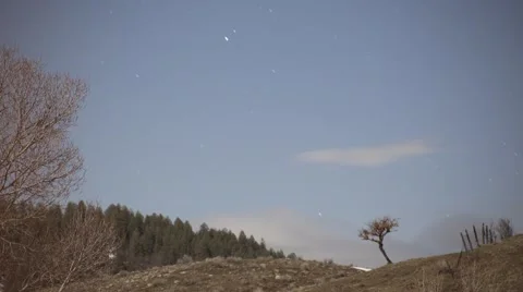 Time Lapse of Starry Night Stock Footage 49758850