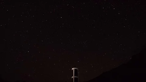 Time lapse of a starry night Stockbeeldmateriaal 121943963