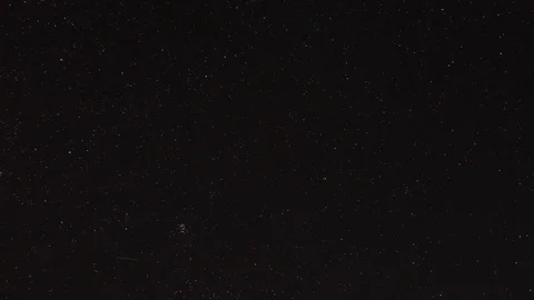 Time lapse : starry night sky background star moving from east to west Stock Footage
