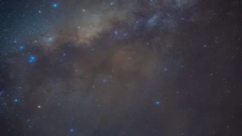Time-Lapse of a Starry Night Sky Stock Footage 270027016
