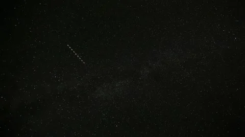 Time-lapse of starry sky Stock Footage 67380833