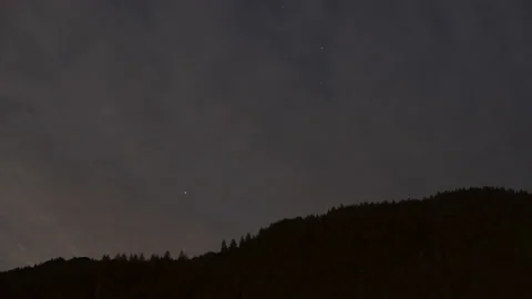Time lapse of a starry sky Stock Footage 130255528