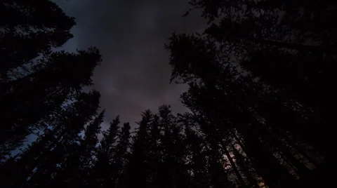 Time lapse of stars and clouds directly overhead Stock Footage 68821993