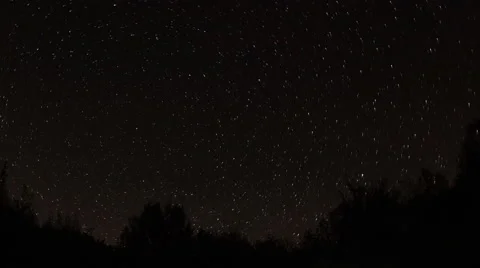 Time lapse of stars behind mountain. Crimea Stock Footage 41840486