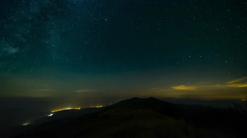 Time lapse of the stars on the sky. Stock Footage 111265220