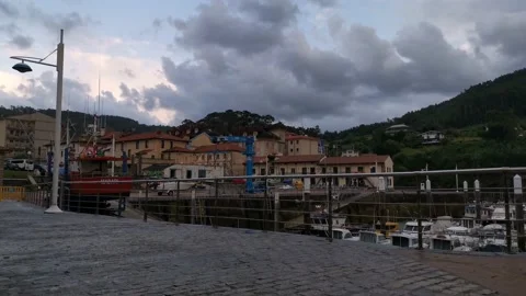 Time lapse of a storm approaching to Arminza Stock Footage 132038844
