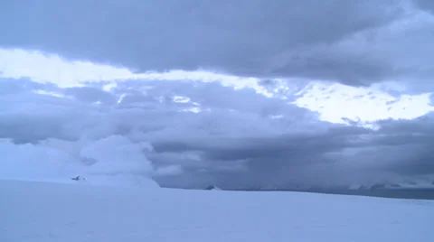 Time lapse. A storm brews, Antarctica Vidéo 34294295