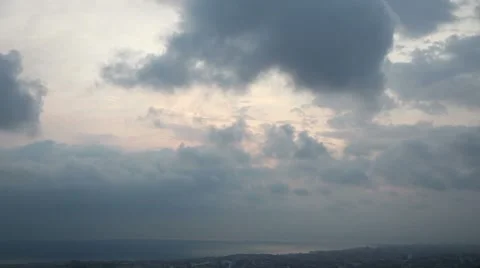 Time lapse storm clouds,  3 HD 1080p Stock Footage 8682020