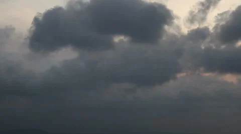 Time lapse storm clouds,  4 HD 1080p Stock Footage 8682004