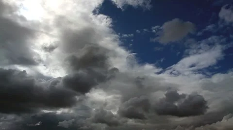 Time lapse storm clouds, beautifull clouds HD 1080p Stock Footage 8760732