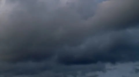 Time-lapse storm clouds in blue sky. Stock Footage 3128038