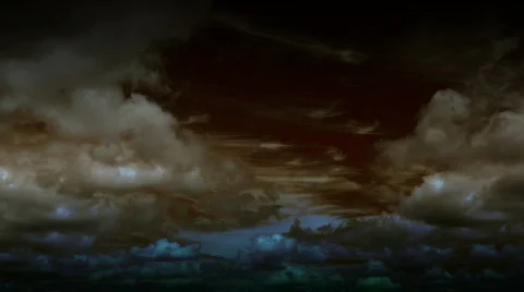 Time Lapse storm clouds. Stock Footage