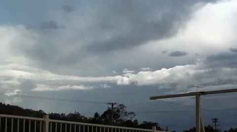 Time lapse of storm clouds Stock Footage 8778546