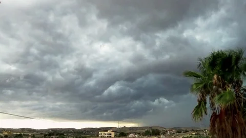 Time lapse of storm clouds Stock Footage 106365966