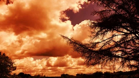 Time Lapse Storm Clouds Stock Footage 113402203
