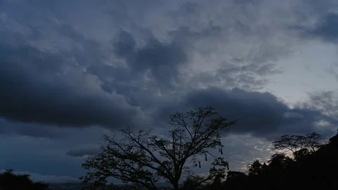 Time lapse of storm clouds Stock Footage 151851262