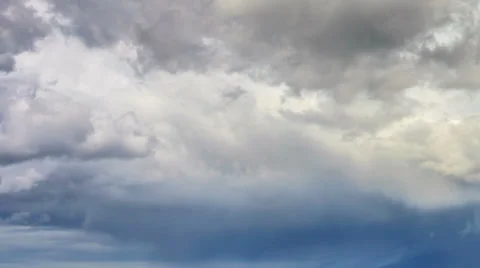 Time lapse of storm clouds moving fast Stock Footage 38241972