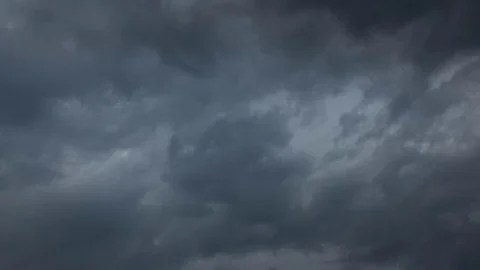 Time lapse of storm clouds moving fast Stock Footage