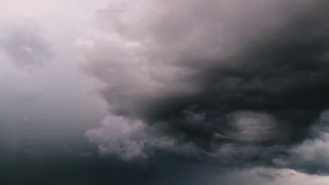 Time Lapse Storm Clouds Moving Over CIty Stock Footage 81017407