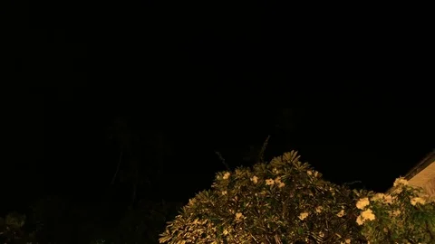 Time lapse of storm clouds near the beach Stockbeeldmateriaal 74928583
