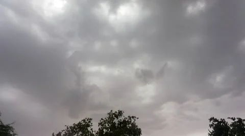 Time Lapse Storm Clouds Rain Lightning 스톡 동영상 53796393