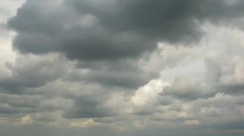 Time lapse storm clouds. video without the birds. Stock Footage 448027