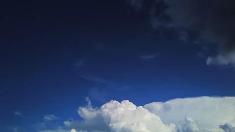 Time lapse storm is coming. Dramatic rain clouds approach the hill Stock Footage 240197037