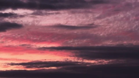 Time lapse storm evening clouds moving over the field Stock Footage 84820126
